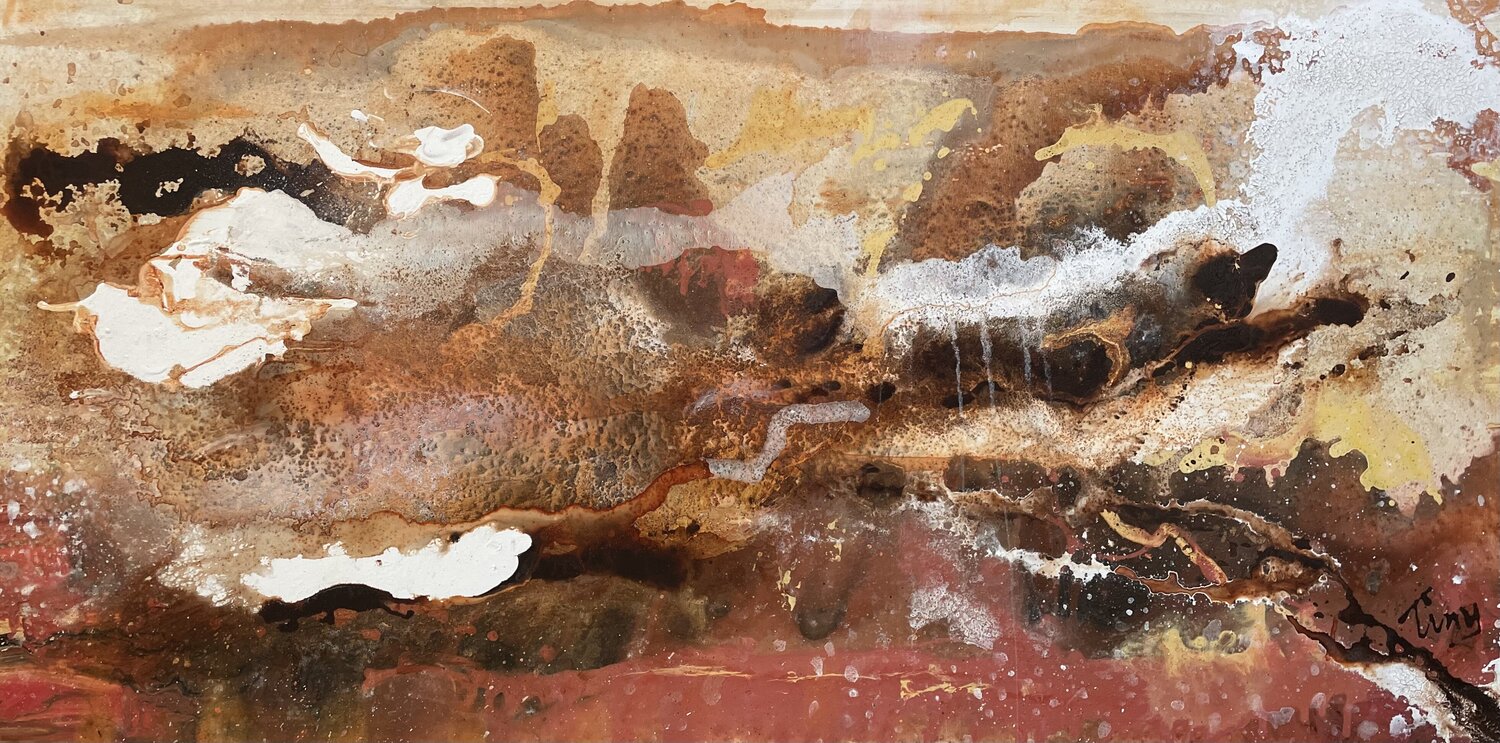 Erosion Tiny De Bruin Original painting for sale