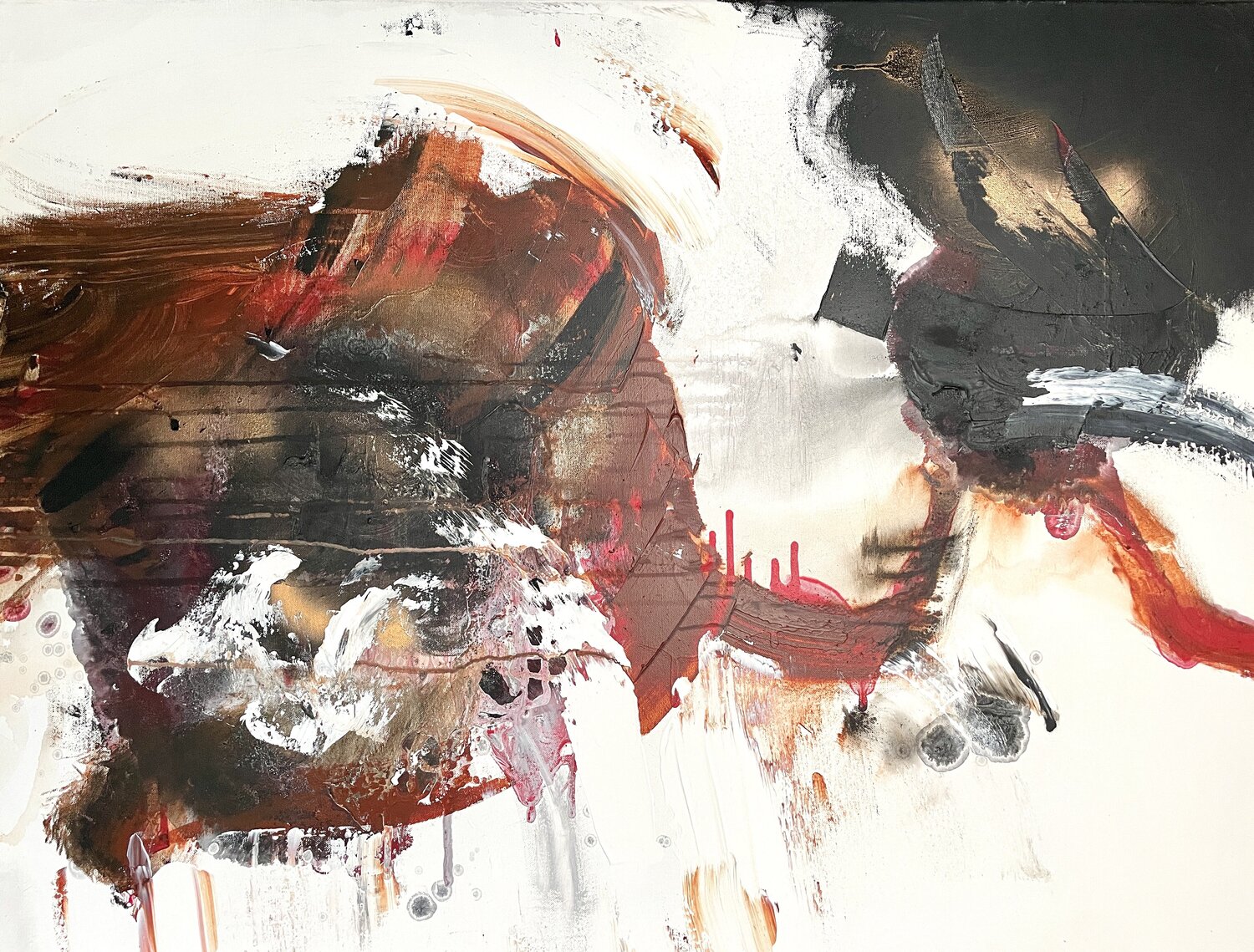 The earth in motion Tiny De Bruin Original painting for sale