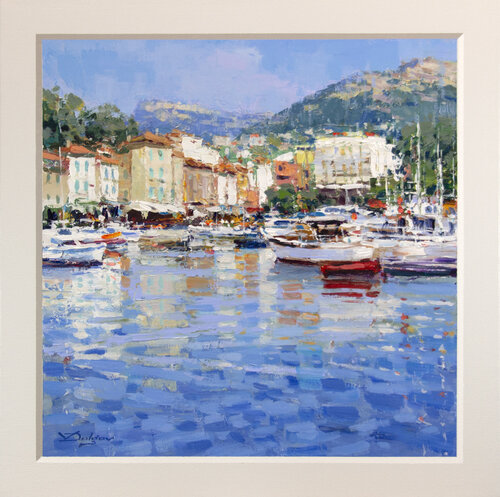 South France harbor by Vadim Dolgov, Painting for Sale on Select