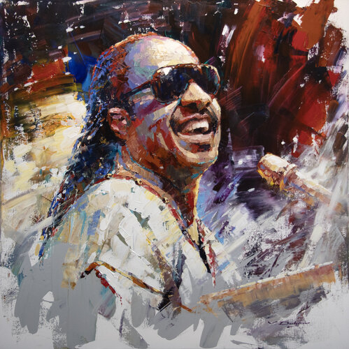 I Just Called To Say I Love You by Vadim Dolgov, Painting for Sale on Select