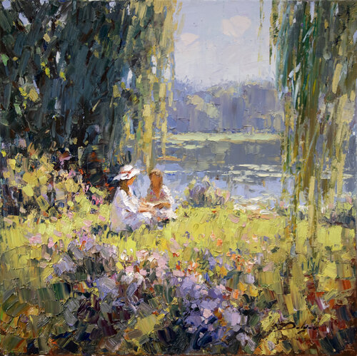 In a glade by Vadim Dolgov, Painting for Sale on Select