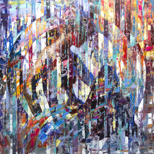 Rainbow rising by Vadim Dolgov, Painting for Sale on Select