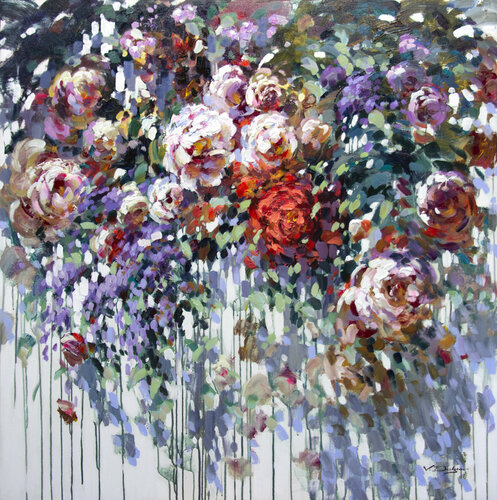 Garden bloom by Vadim Dolgov, Painting for Sale on Select