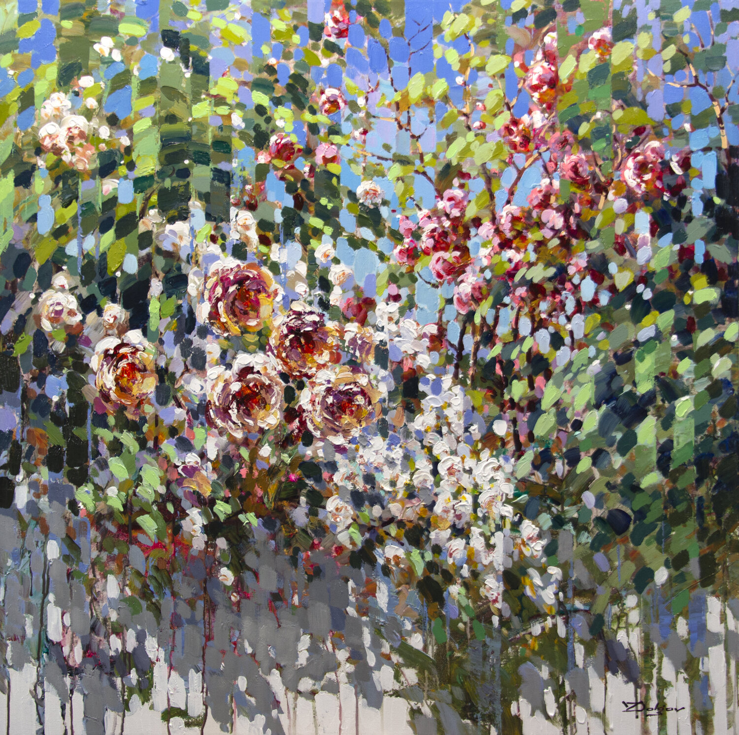 Garden bloom Vadim Dolgov Original painting for sale