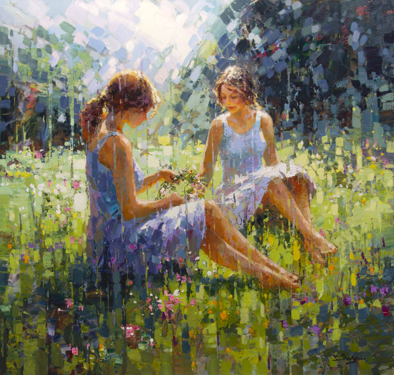 Wreath in Sunlight Vadim Dolgov Original painting for sale