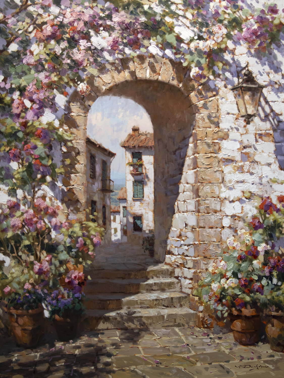Archway Vadim Dolgov Original painting for sale