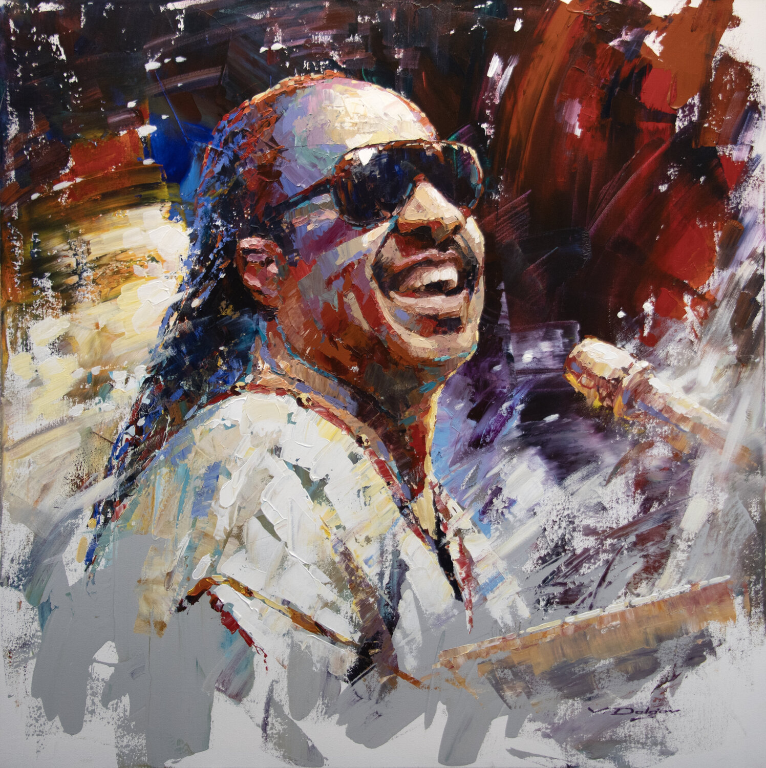 I Just Called To Say I Love You Vadim Dolgov Original painting for sale