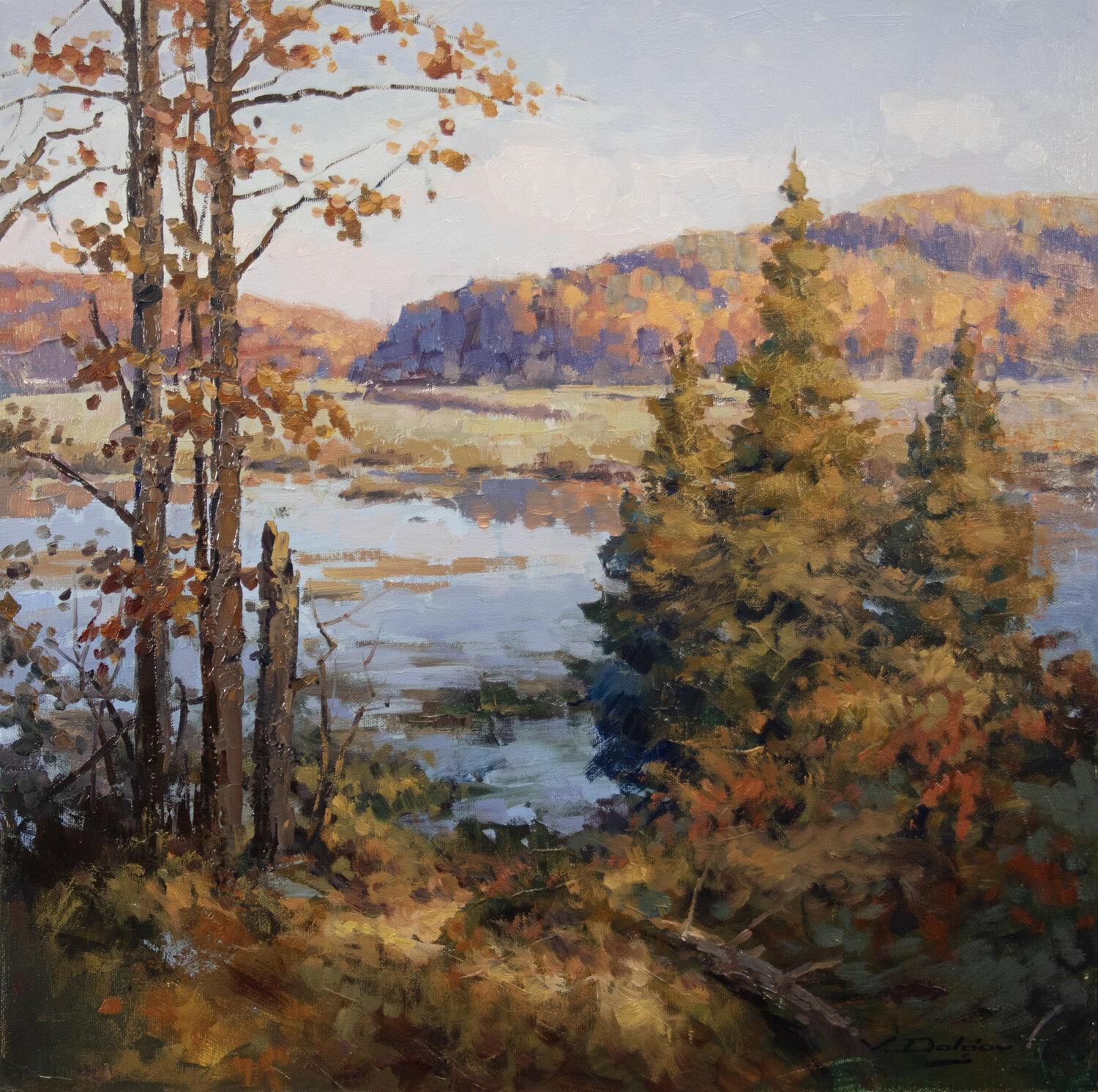 UpNorth Autumn Vadim Dolgov Original painting for sale