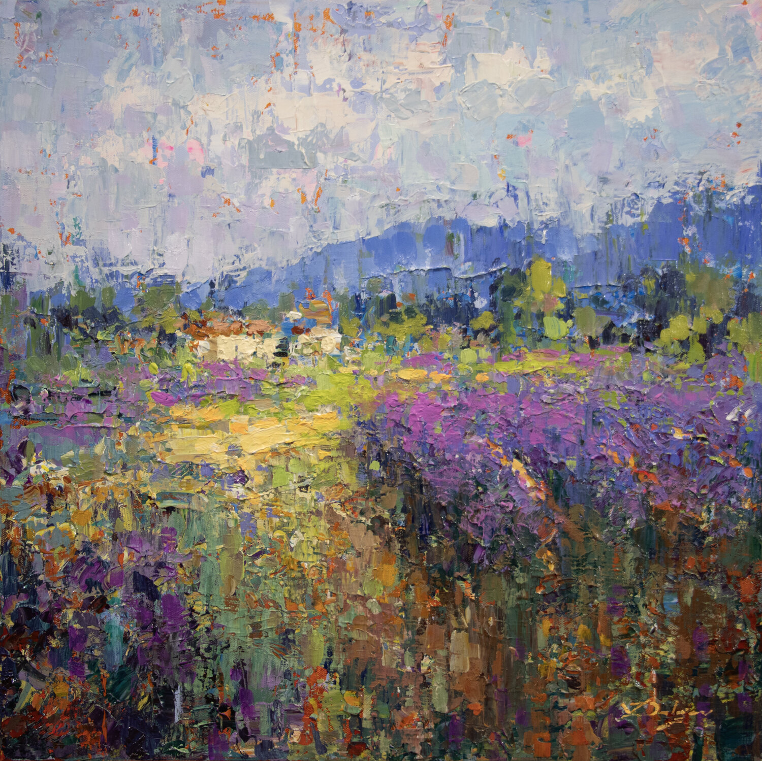 Fragrance vibrations Vadim Dolgov Original painting for sale