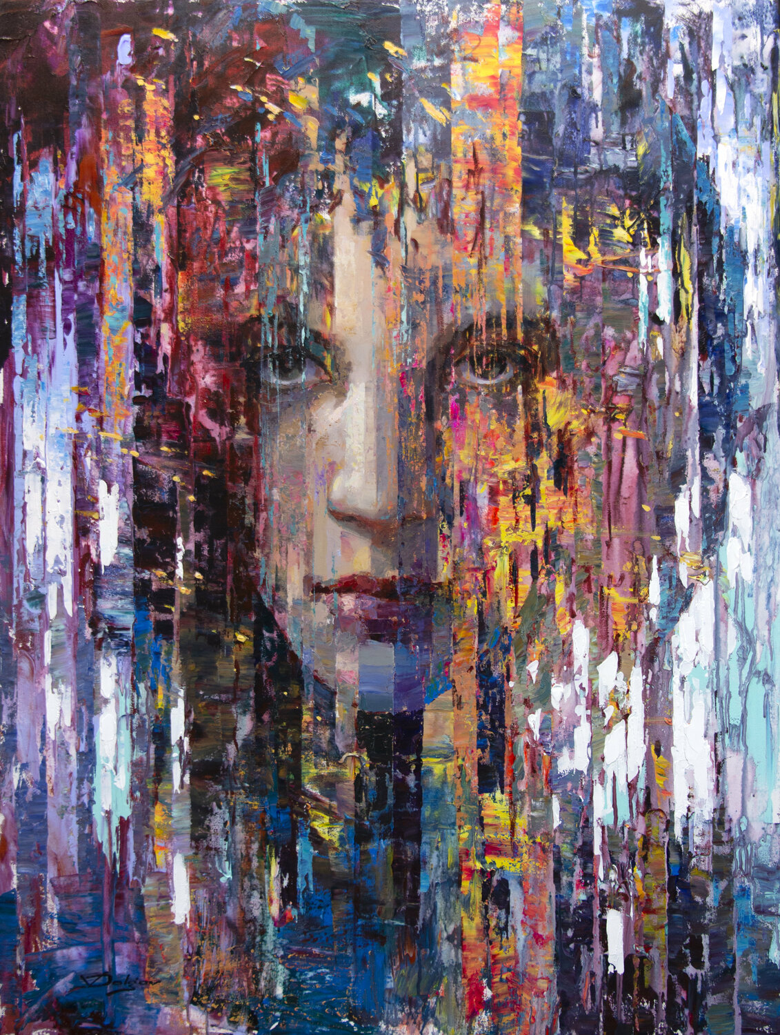 Galaxy Vadim Dolgov Original painting for sale