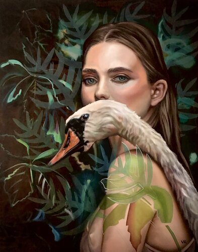 Vision im Grünen by Valentina Andrees-Reschetizka, Painting for Sale on Select