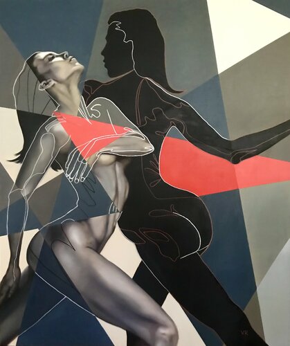 Körperverbunden by Valentina Andrees-Reschetizka, Painting for Sale on Select