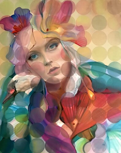 Die Farbenspieler by Valentina Andrees-Reschetizka, Painting for Sale on Select