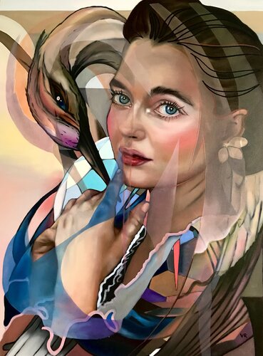 Vorhang auf by Valentina Andrees-Reschetizka, Painting for Sale on Select