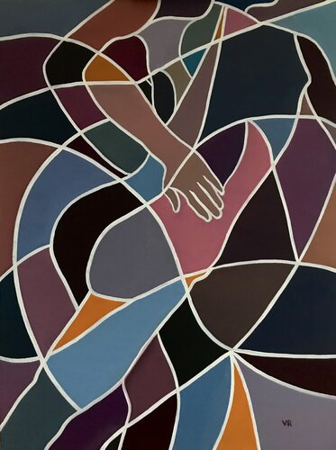 Im Gleichgewicht by Valentina Andrees-Reschetizka, Painting for Sale on Select
