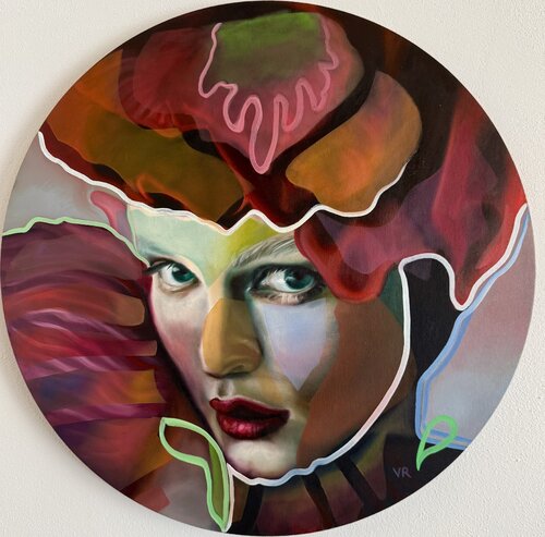 Un fiore nascosto by Valentina Andrees-Reschetizka, Painting for Sale on Select