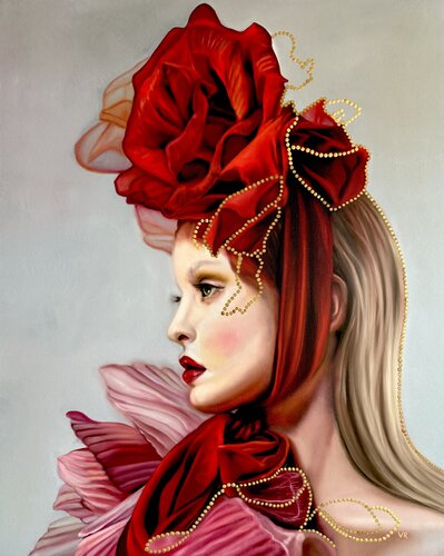 Regina delle Rose by Valentina Andrees-Reschetizka, Painting for Sale on Select