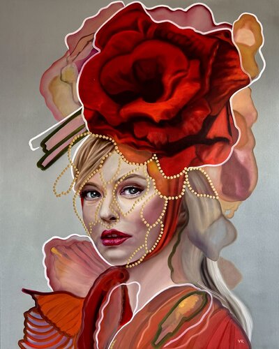 Incantesimo dei fiori di passione by Valentina Andrees-Reschetizka, Painting for Sale on Select