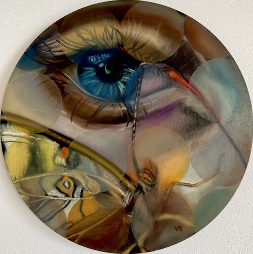 Squardo di Farfalla by Valentina Andrees-Reschetizka, Painting for Sale on Select