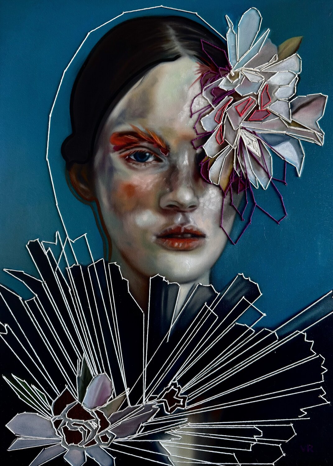 Poesia dei fiori Valentina Andrees-Reschetizka Original painting for sale