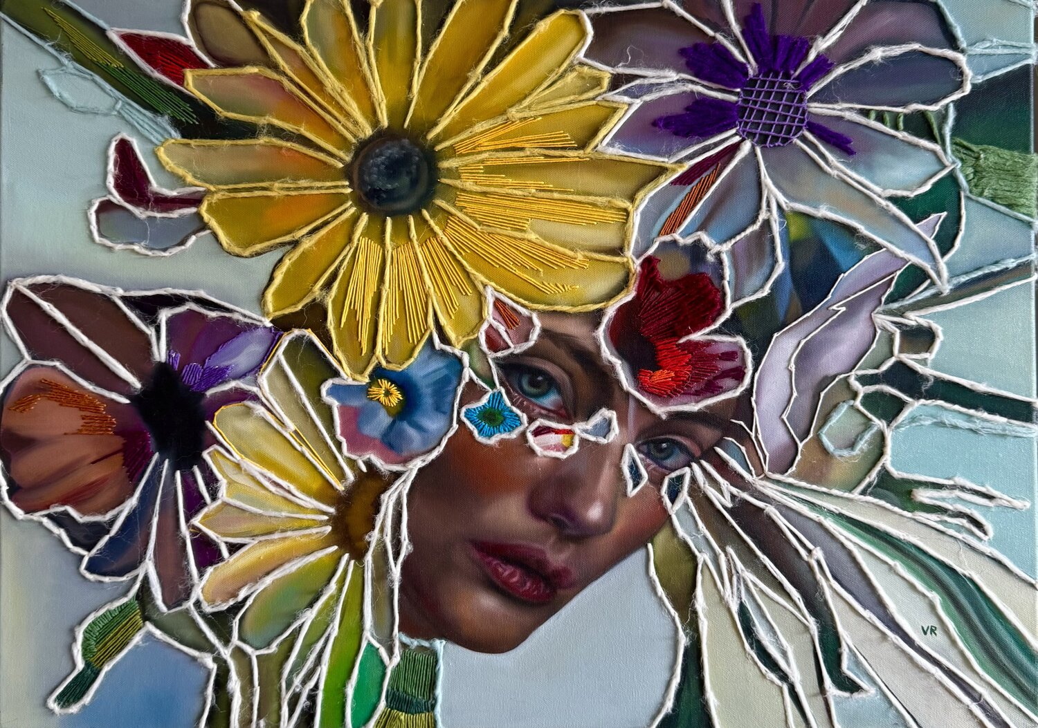 Flora 3 Valentina Andrees-Reschetizka Original painting for sale