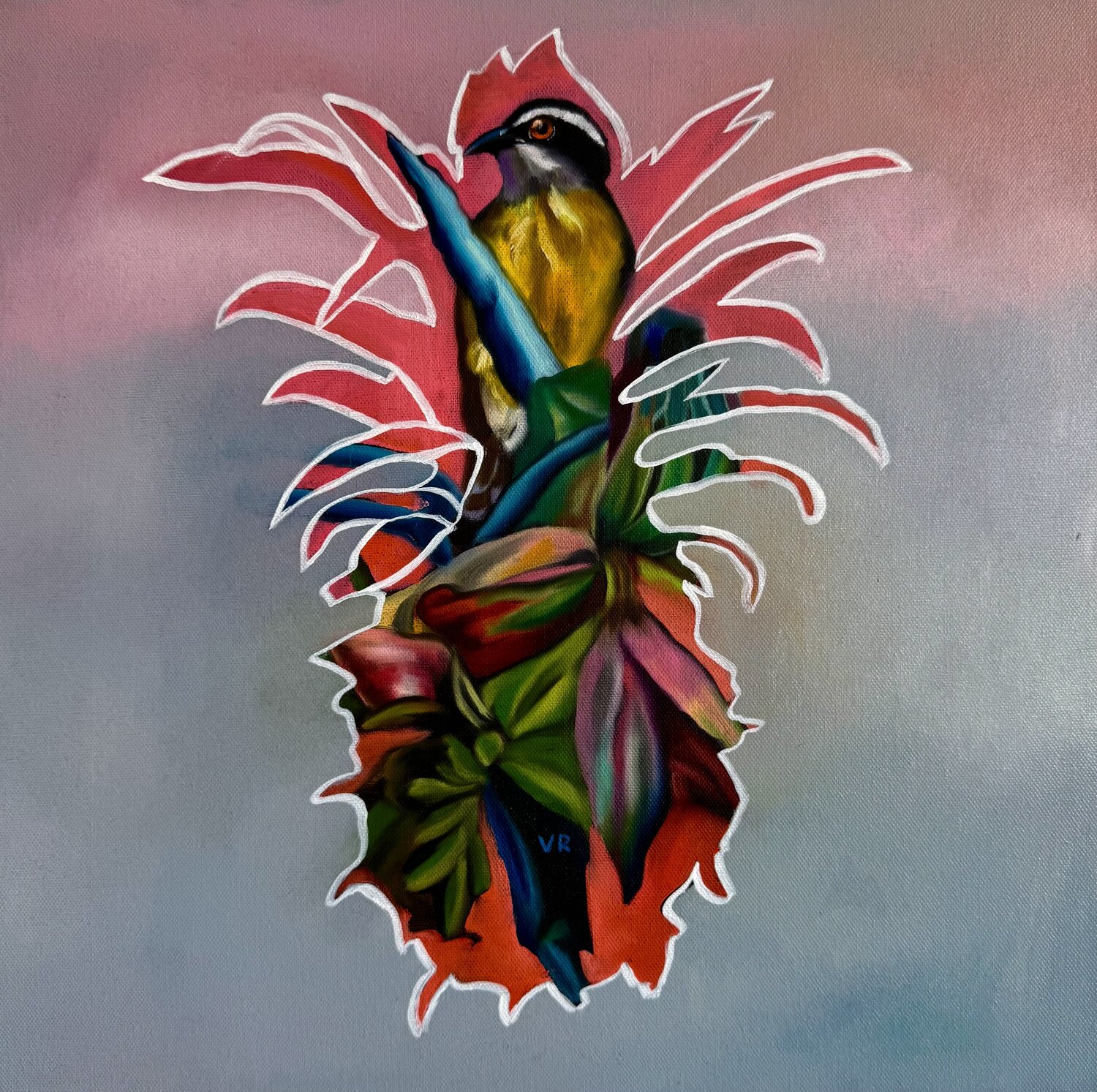 Mondo dell' ananas Valentina Andrees-Reschetizka Original painting for sale