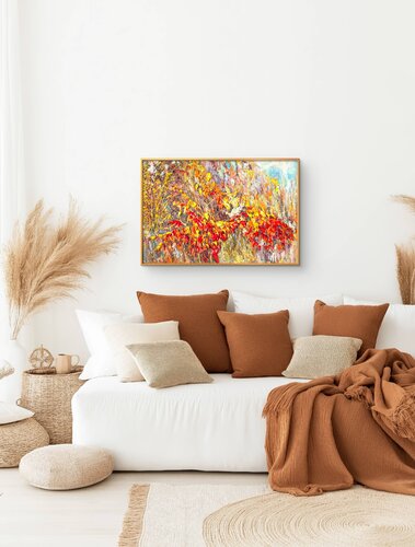 Gold season. by Yulia Lisle, Painting for Sale on Select