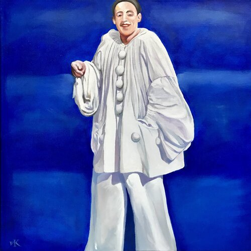 Pierrot Blue by Valery Koroshilov, Painting for Sale on Select