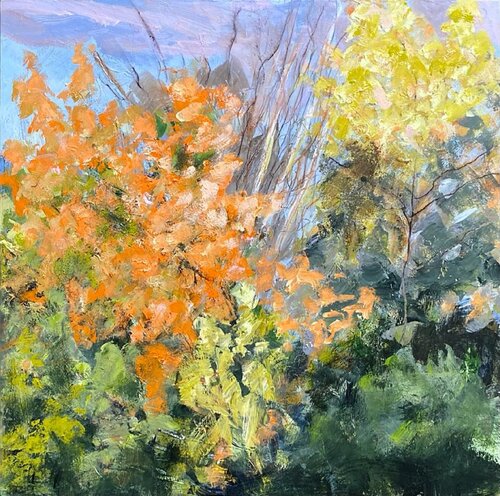 Last Light from the Studio Window by Nikki Wheeler, Painting for Sale on Select