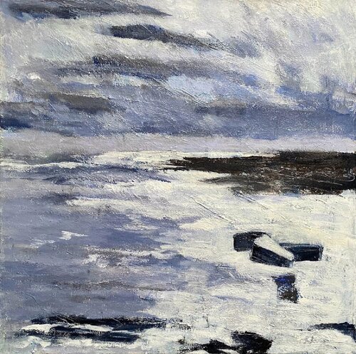 February Clouds and Light by Nikki Wheeler, Painting for Sale on Select