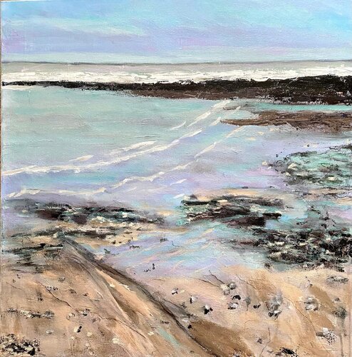 Wave Lines by Nikki Wheeler, Painting for Sale on Select