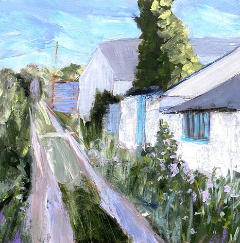 Lane Behind The Sea by Nikki Wheeler, Painting for Sale on Select