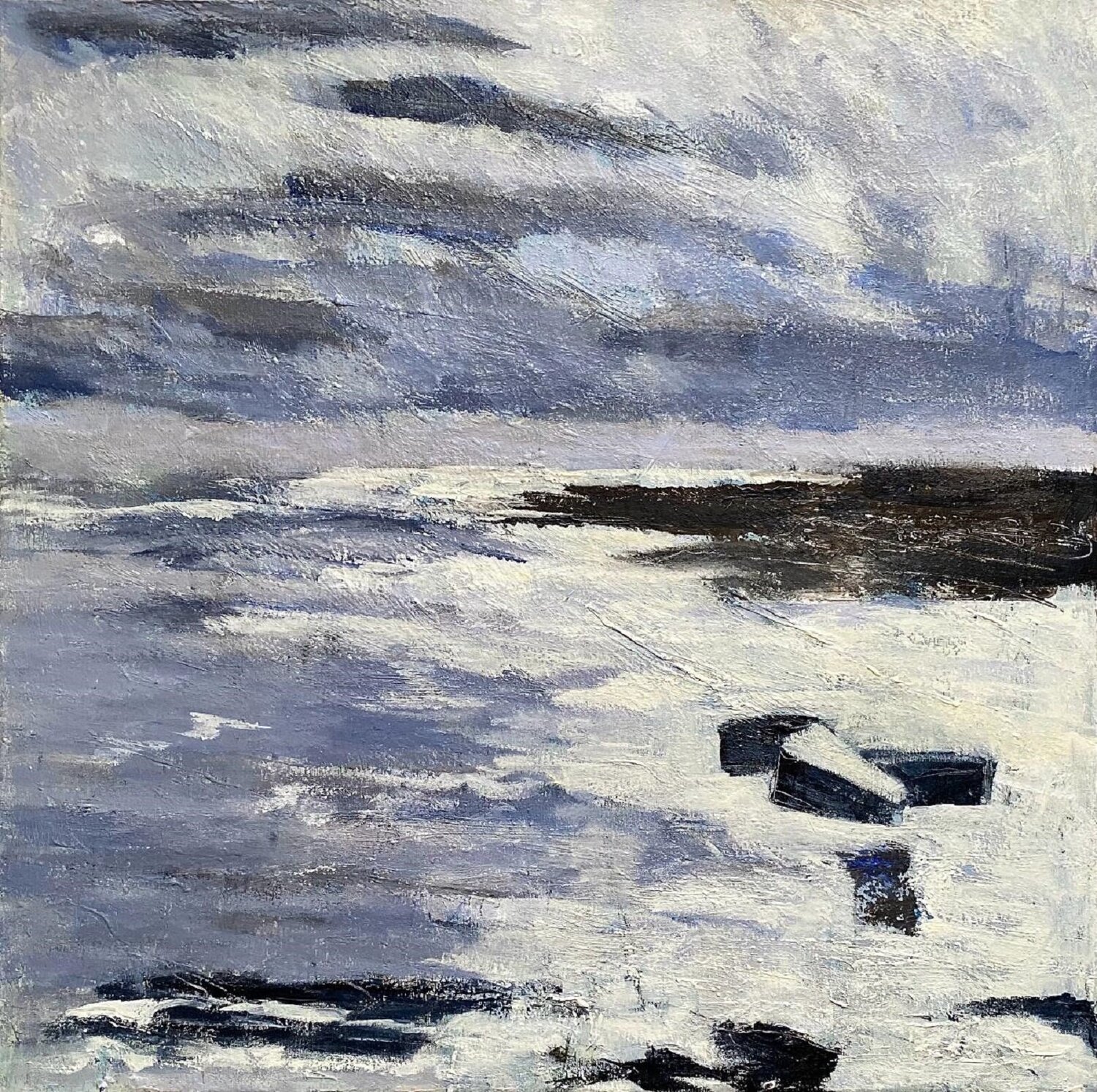 February Clouds and Light Nikki Wheeler Original painting for sale