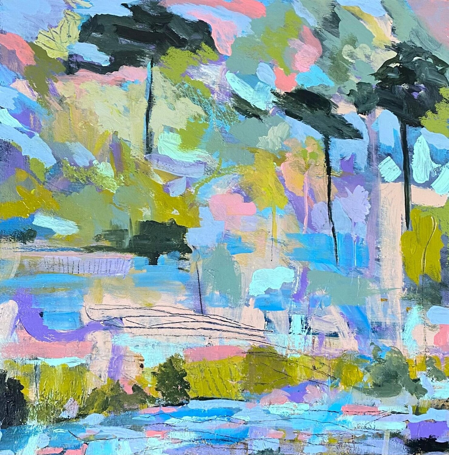 Living in the Moment Nikki Wheeler Original painting for sale