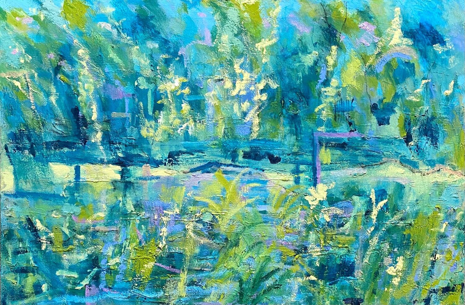 Walking into the Light Nikki Wheeler Original painting for sale