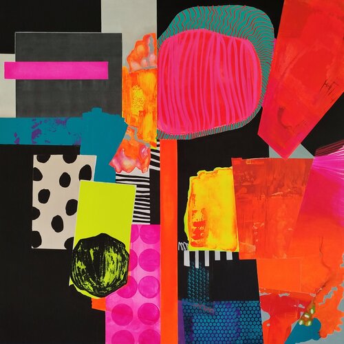 Colors in Motion by Karol Vallée, Painting for Sale on Select