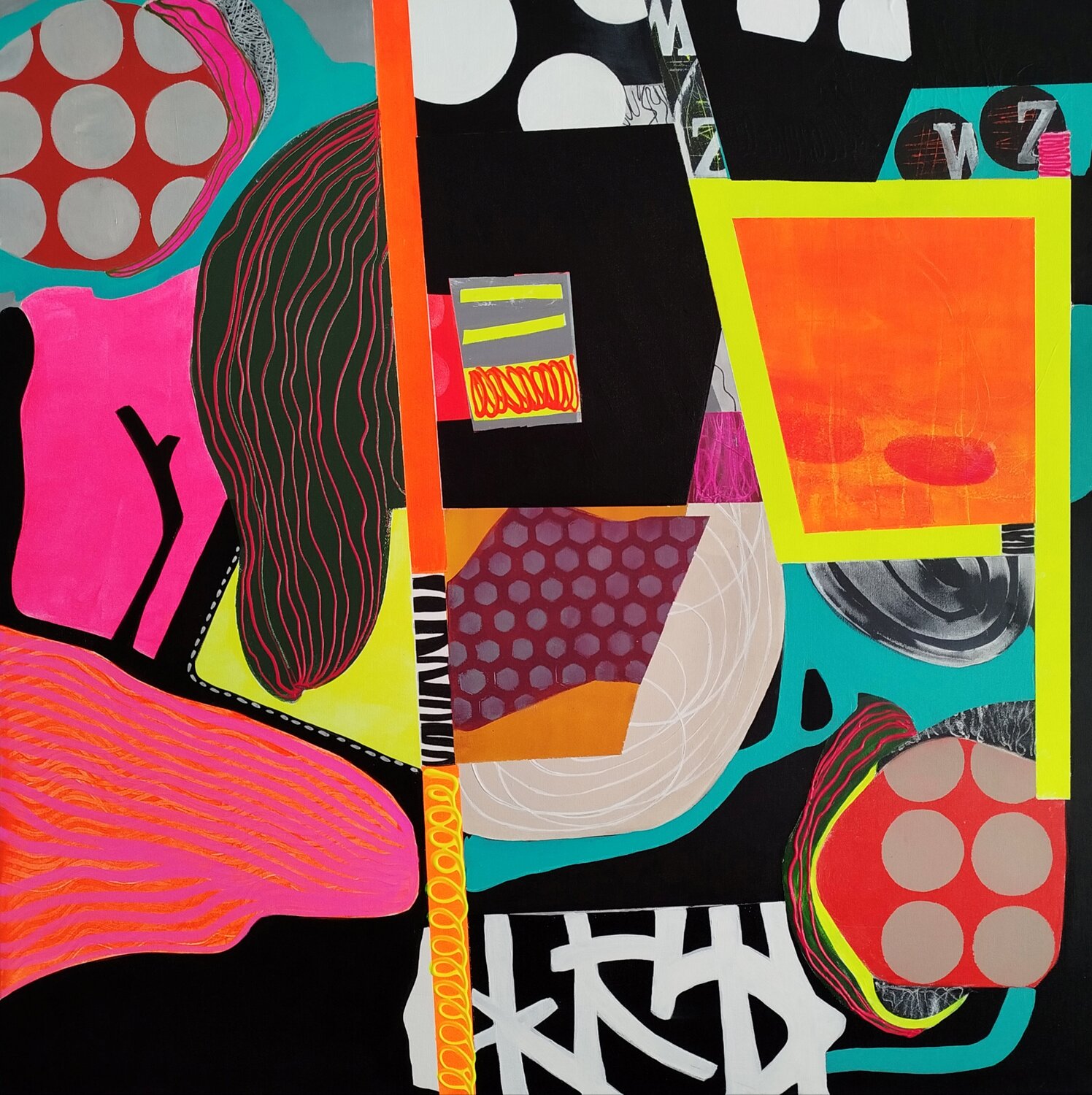 Neon Radiance Karol Vallée Original painting for sale