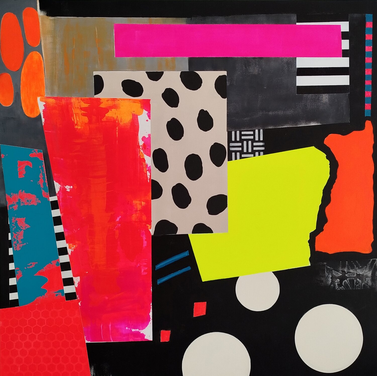 Colorful Vibes Karol Vallée Original painting for sale
