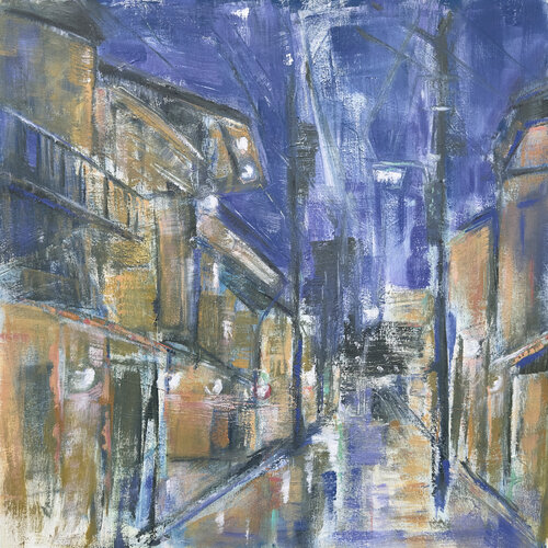 Rainy Night by Trixie Pitts, Painting for Sale on Select