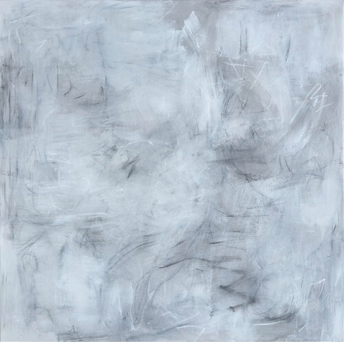 Within (Gray) by Trixie Pitts, Painting for Sale on Select