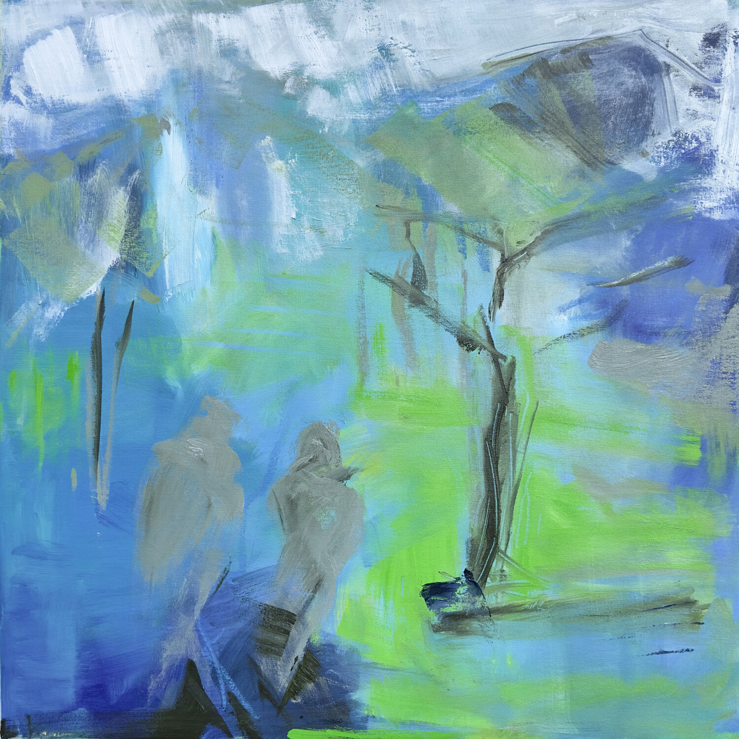Hiking to Mt. Yotei Trixie Pitts Original painting for sale