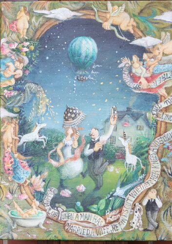 A night with beautiful stars by Rie Kono, Painting for Sale on Select