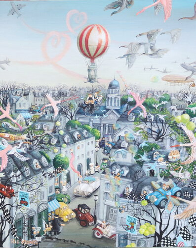 Like a musical by Rie Kono, Painting for Sale on Select