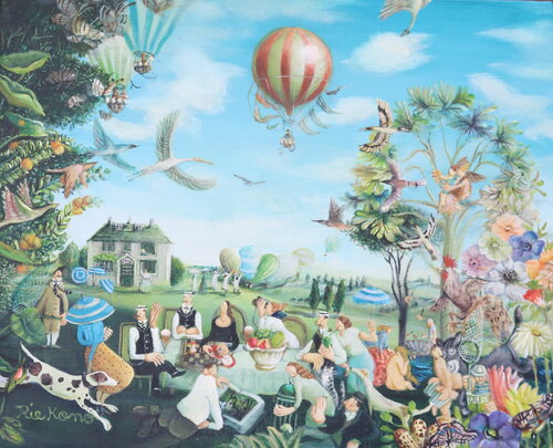 On a sunny day by Rie Kono, Painting for Sale on Select