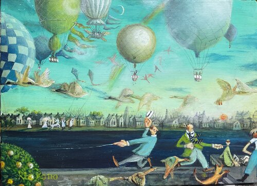 The morning by Rie Kono, Painting for Sale on Select