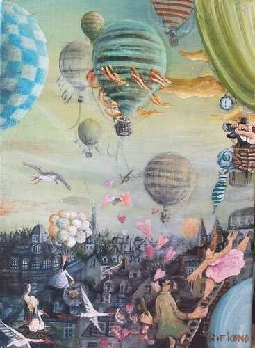 Like a musical by Rie Kono, Painting for Sale on Select