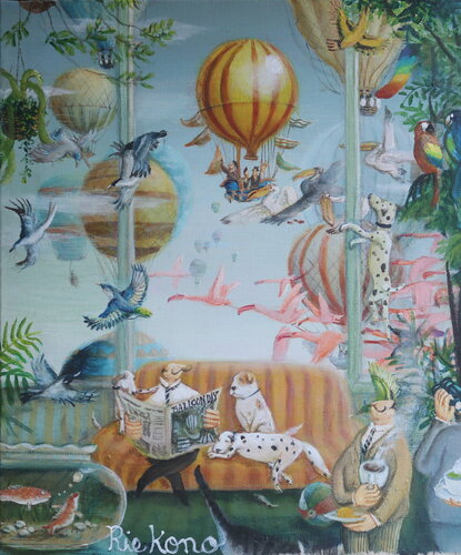 A room with a nice view by Rie Kono, Painting for Sale on Select
