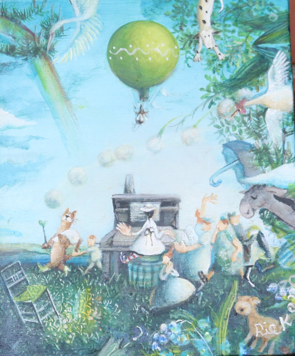 We hope we can go to Bremen, we'd be happy to see the band! Rie Kono Original painting for sale