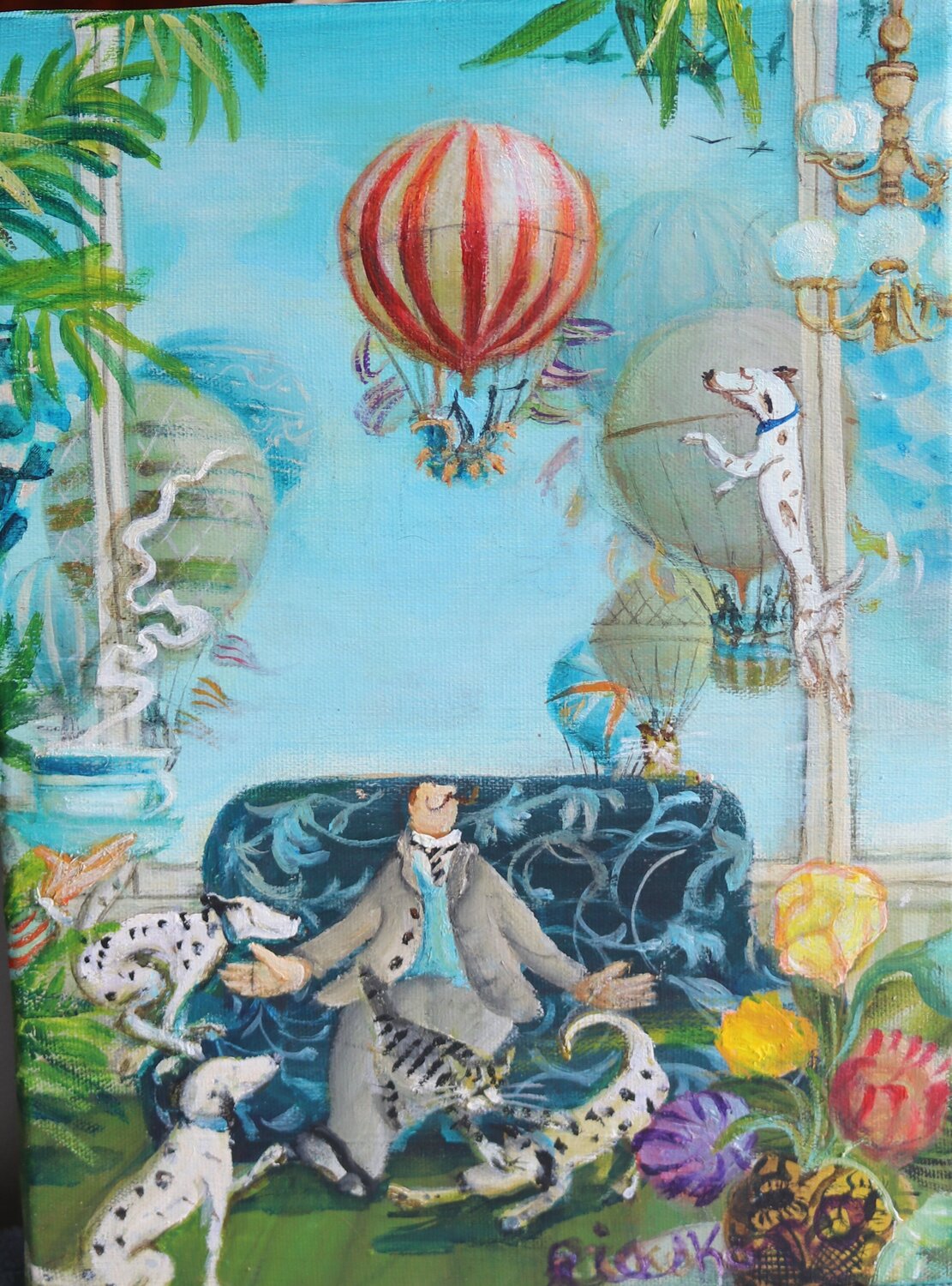 A special place Rie Kono Original painting for sale