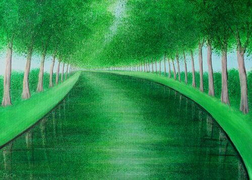 Canal du Midi von Kirstin Mccoy, Malerei kaufen auf Select